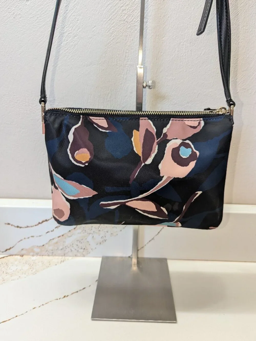 kate spade Black Floral Crossbody Bag